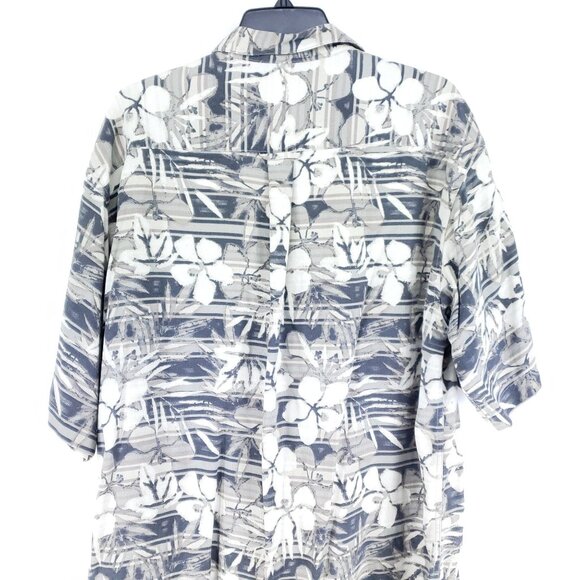 Columbia Hawaiian Shirt Men's Size XL Cream Floral - Picture 4 of 7